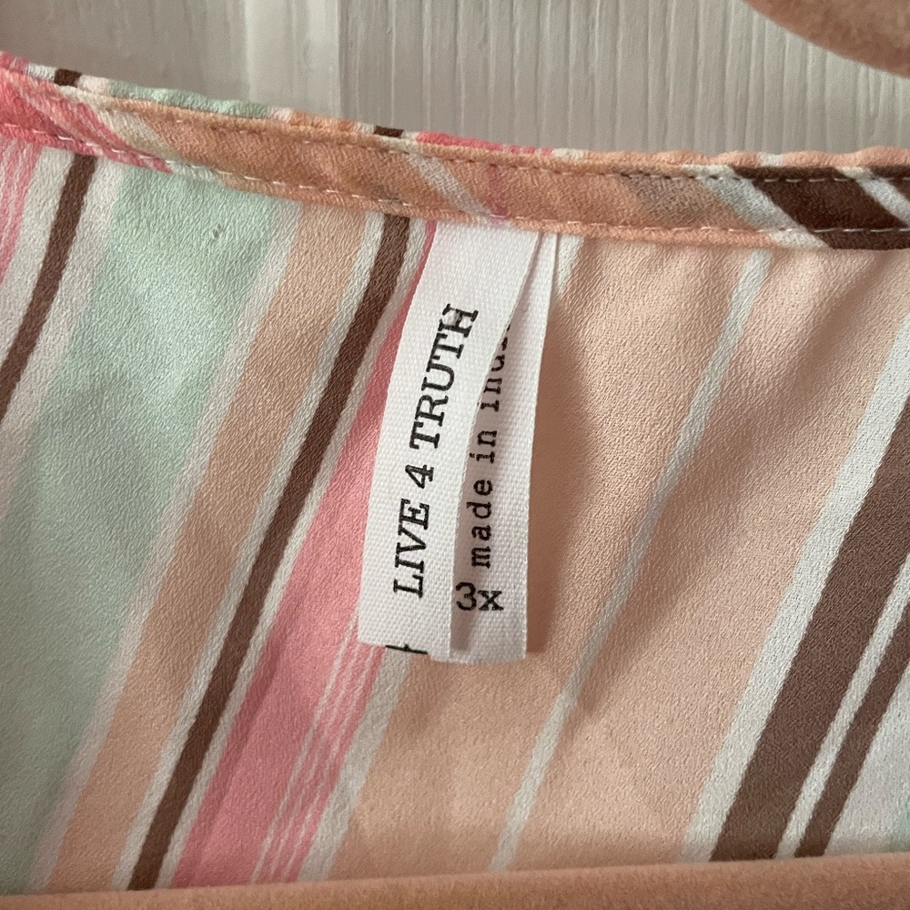 Plus Size Striped Spring Duster - image 2